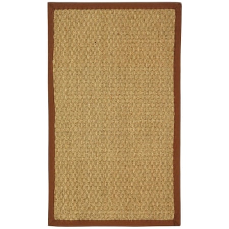 Safavieh Natural Fiber 3 ft. x 5 ft. Power Loomed Small Rectangle Rug - Natural-Brown NF114B-3